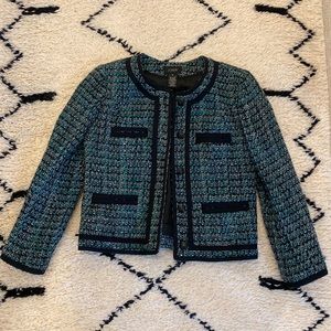 J Crew tweed cropped jacket. Lightly worn